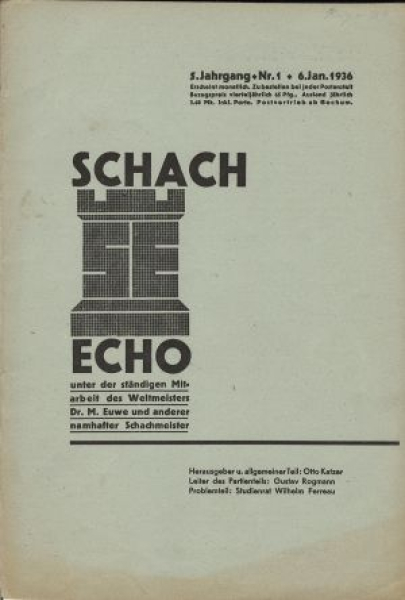 Schach Echo 1936
